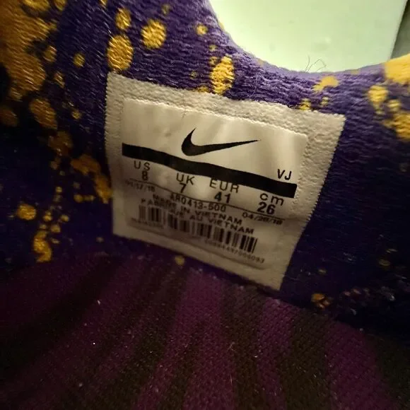 Size 8 - Nike LSU Tigers Free TR8 Cross Trainers Sneakers AR0413-500 Women’s - Picture 8 of 11